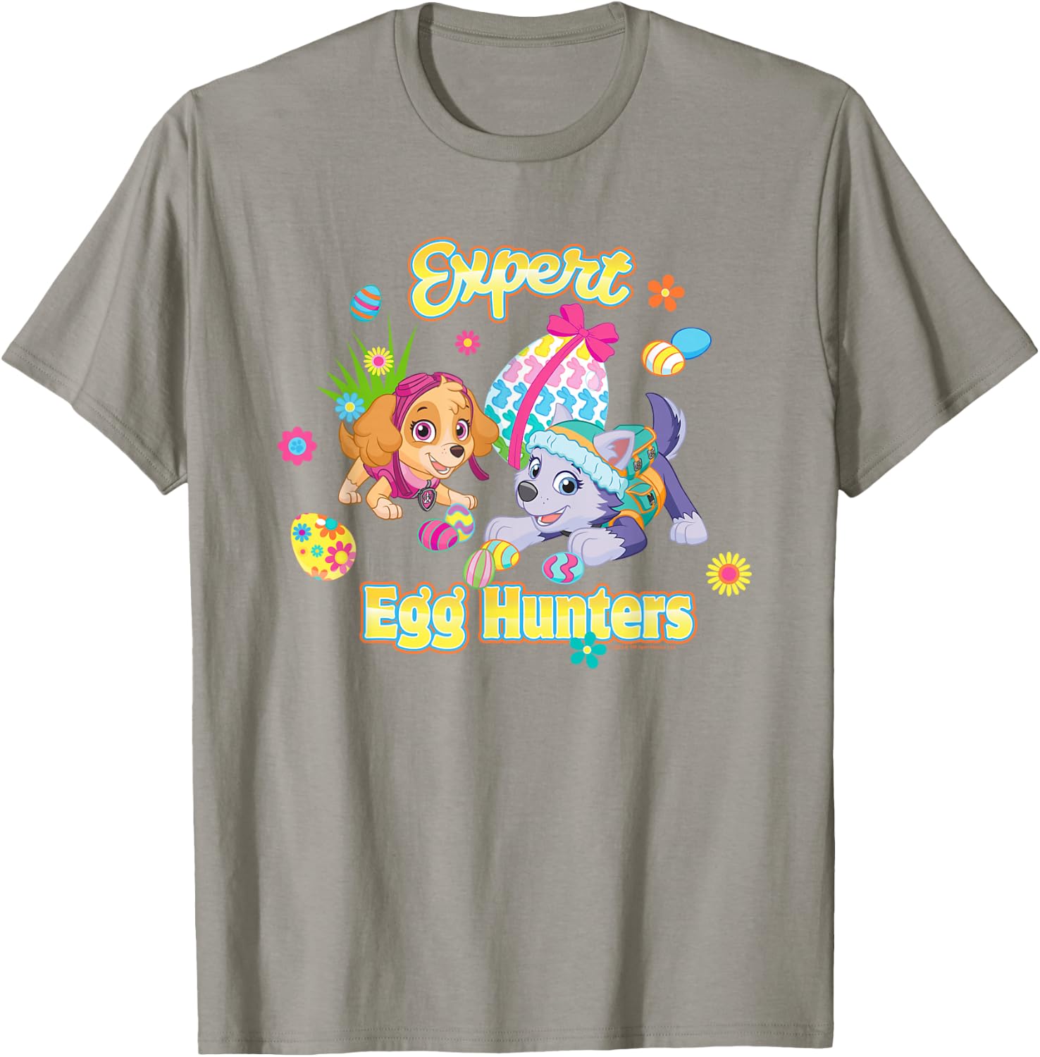 PAW Patrol Expert Easter Egg Hunters Skye And Everest T-Shirt - T-Shirt | Sand