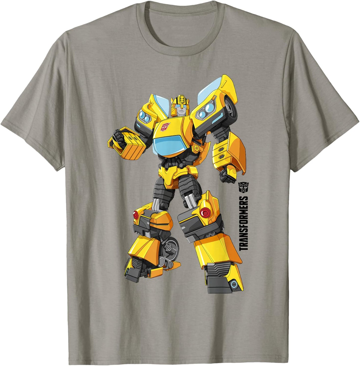 Transformers Bumblebee Autobots Epic Pose Logo T-Shirt - T-Shirt | Sand