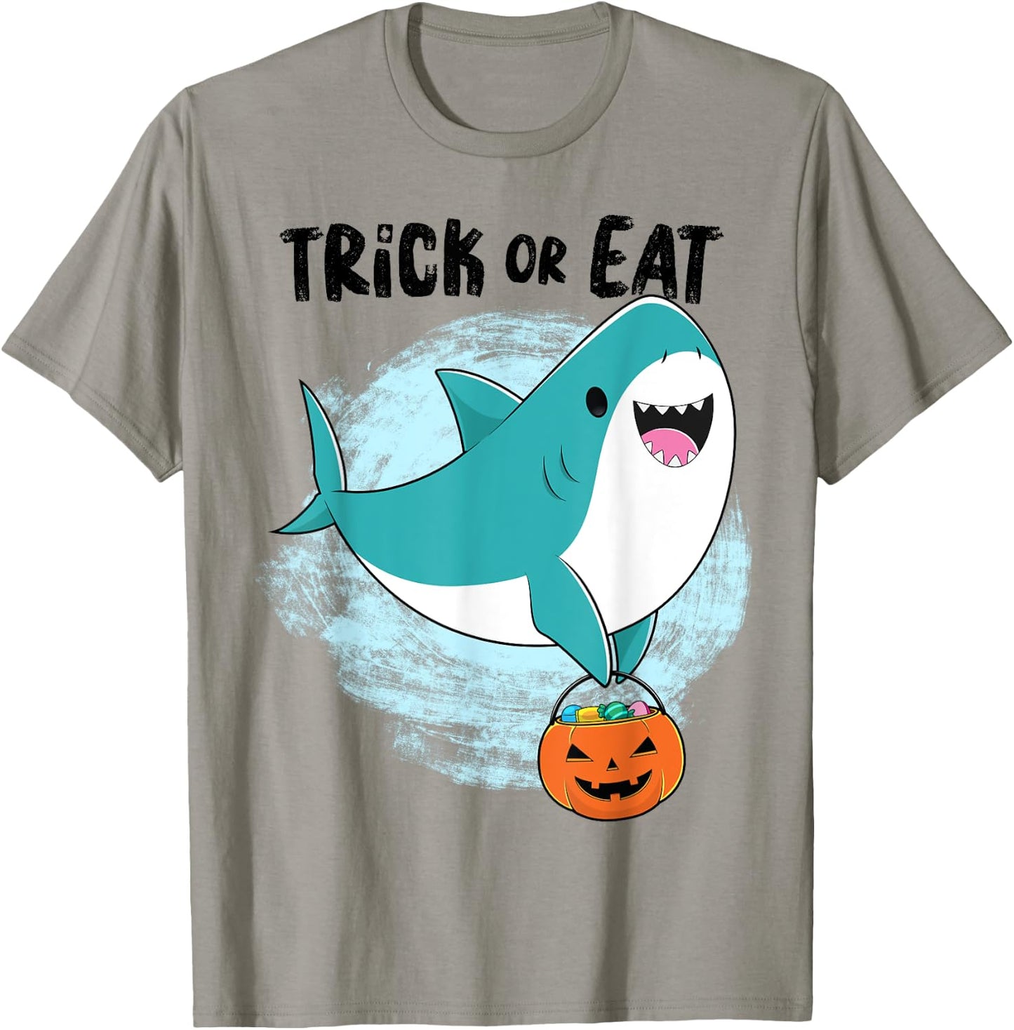 Shark Shirt - Kawaii Trick Or Eat Shark Halloween Costume T-Shirt - T-Shirt | Sand