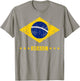Brazil T Shirt Women Men Kids Brasil Brazilian Flag Green T-Shirt - T-Shirt | Sand