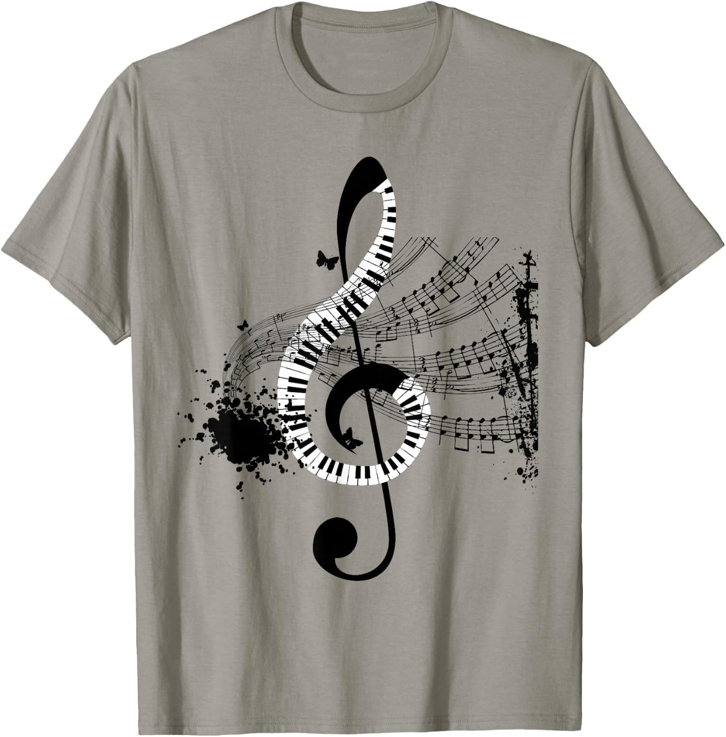 Musical Sheet Music Musicians Clef Sheet Music T-Shirt - T-Shirt | Sand
