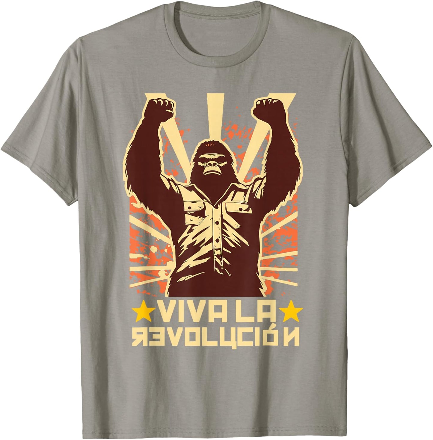 Viva La Revolucion Sasquatch Bigfoot 60s T-Shirt - T-Shirt | Sand