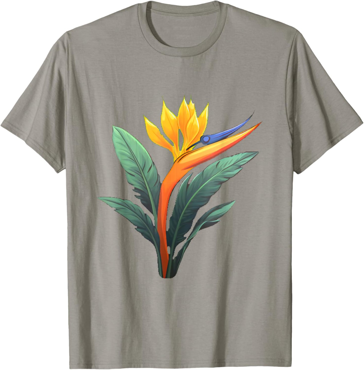 Bird of Paradise Plant Flower T-Shirt - T-Shirt | Sand