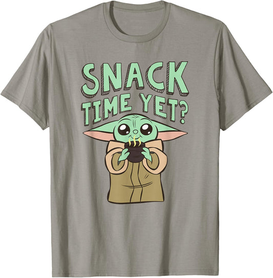 Star Wars: The Mandalorian Baby Yoda Snack Time Yet? Cute T-Shirt - T-Shirt | Sand