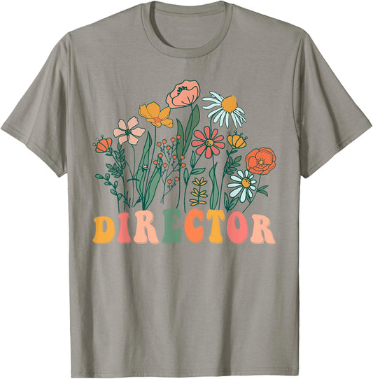 Groovy Wildflower Director T-Shirt - T-Shirt | Sand