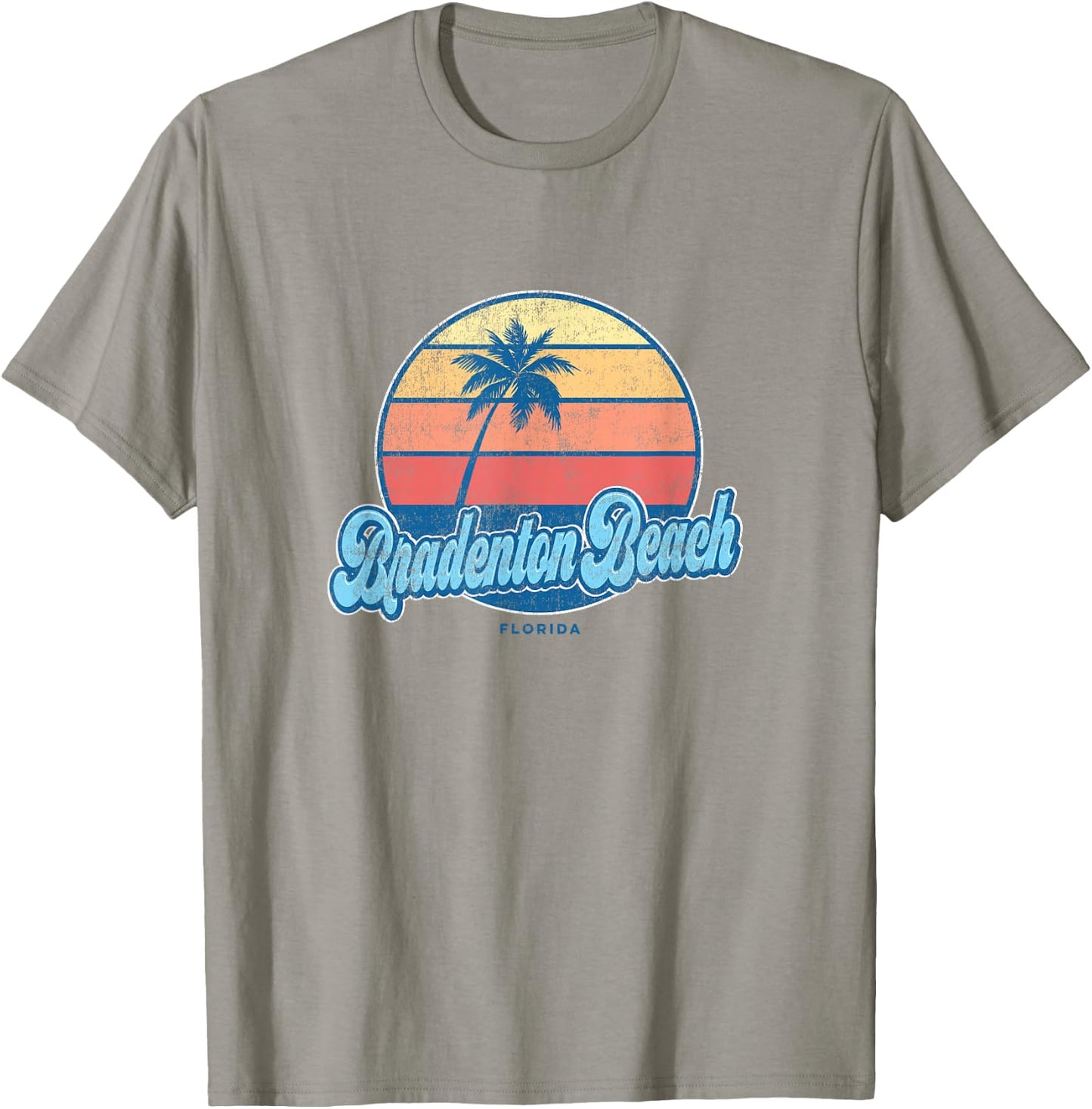 Vintage Bradenton Beach Florida FL Classic 70s Retro Surfer T-Shirt - T-Shirt | Sand