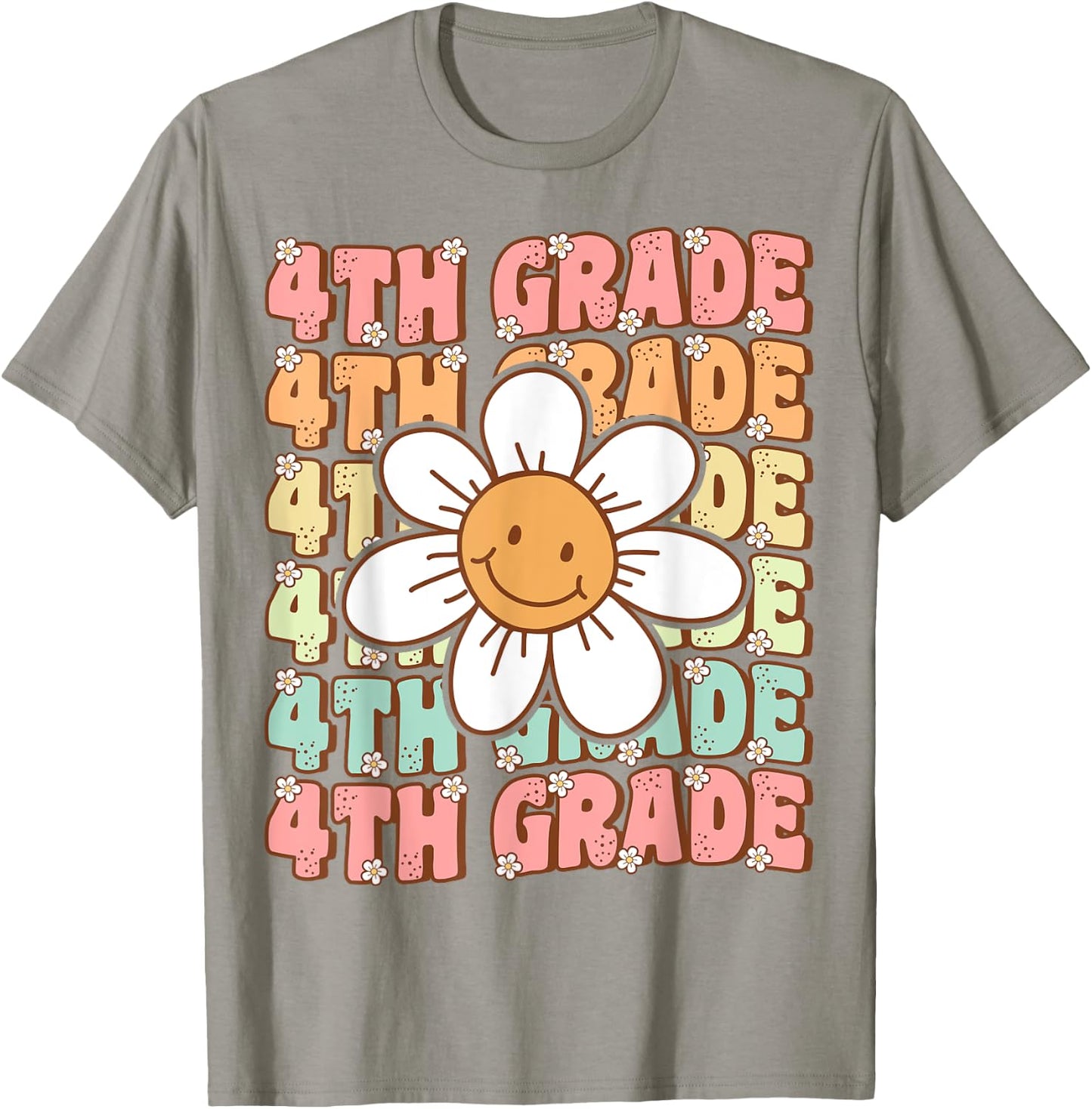 Groovy 4th Grade Back to School First Day of Fourth Grade T-Shirt - T-Shirt | Sand