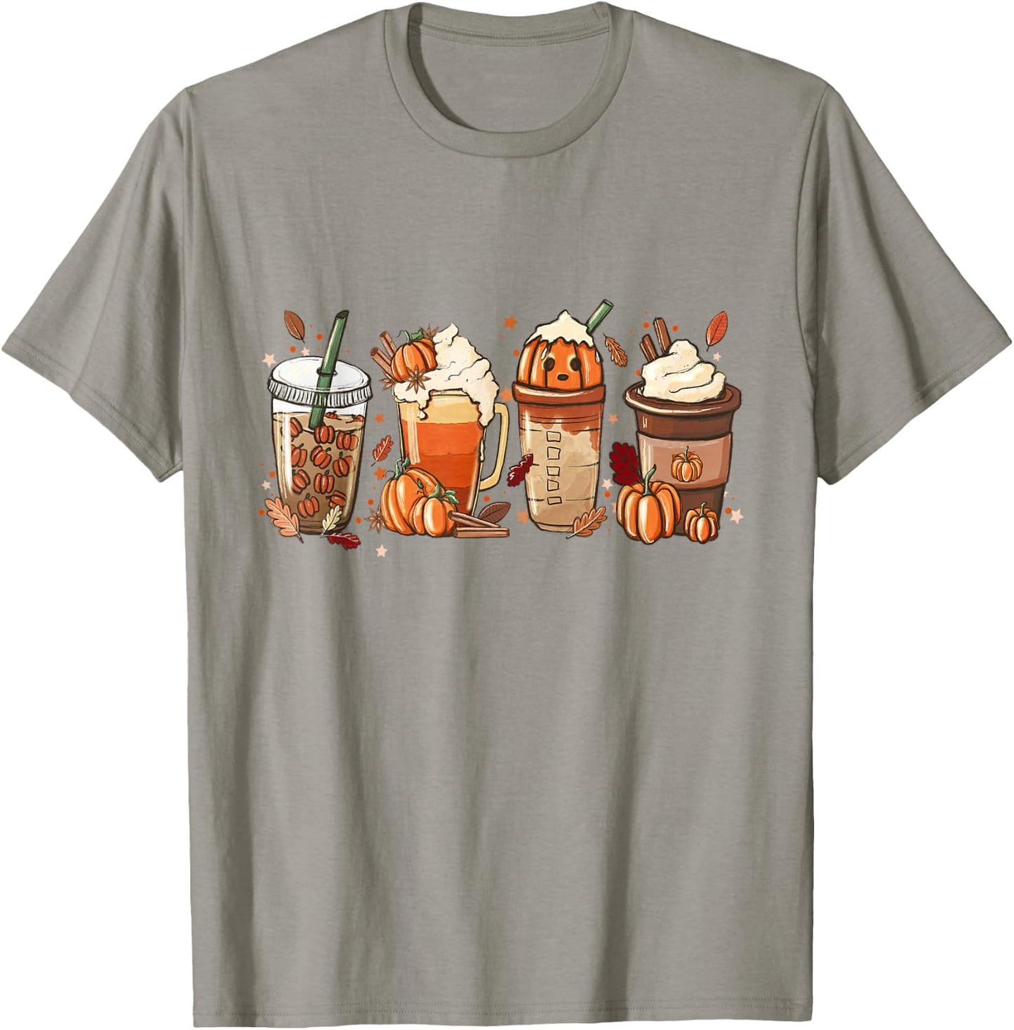 Pumpkin Spice Latte, Fall Coffee, Pumpkin Spice,Thanksgiving T-Shirt - T-Shirt | Sand