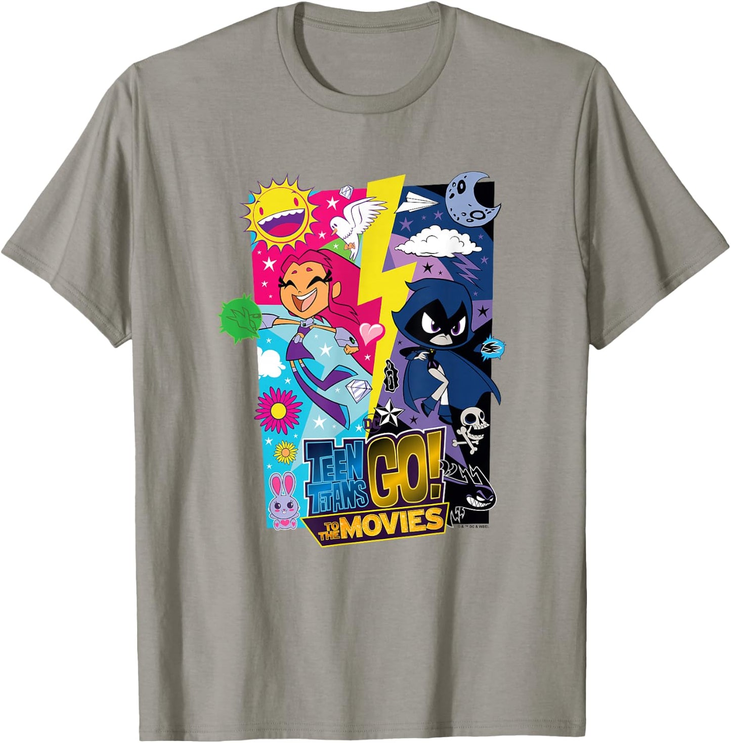 Teen Titans Go! to The Movies Light Dark Starfire Raven Duo T-Shirt - T-Shirt | Sand