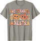 Retro Pumpkin One Thankful Maestra Fall Spanish Teacher T-Shirt - T-Shirt | Sand