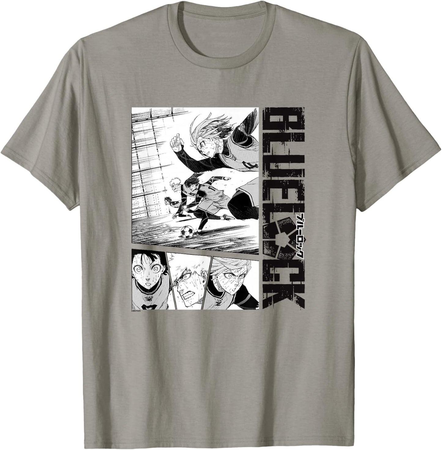 Blue Lock Bachira Kunigami Chigiri with The Goal Scent Logo T-Shirt - T-Shirt | Sand