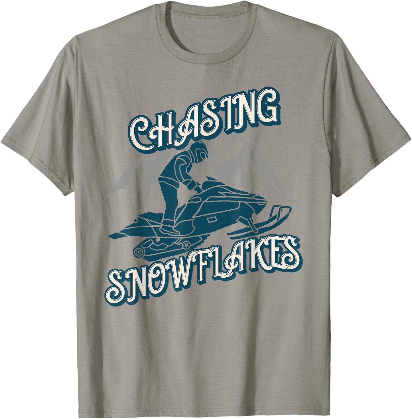 Snowmobile Trail Vintage Style Snowmobiling Gifts T-Shirt - T-Shirt | Sand