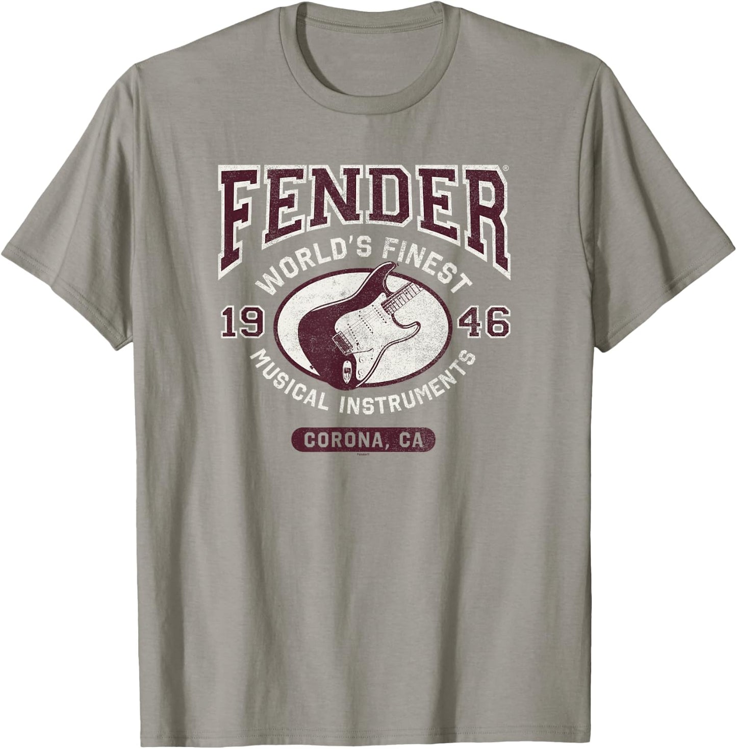 Fender World's Finest Musical Instruments Collegiate Strat T-Shirt - T-Shirt | Sand