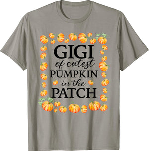 Gigi of the Cutest Pumpkin in the Patch Fall 1st Birthday T-Shirt - T-Shirt | Sand