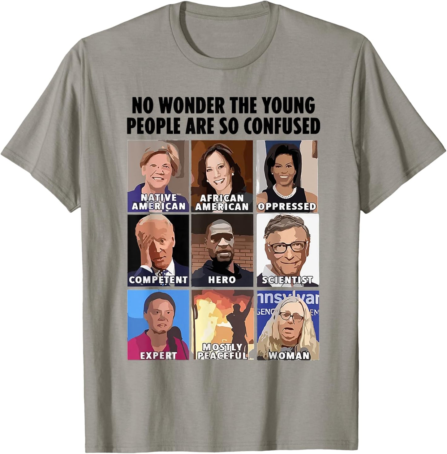 No Wonder The Young People Are So Confused T-Shirt - T-Shirt | Sand