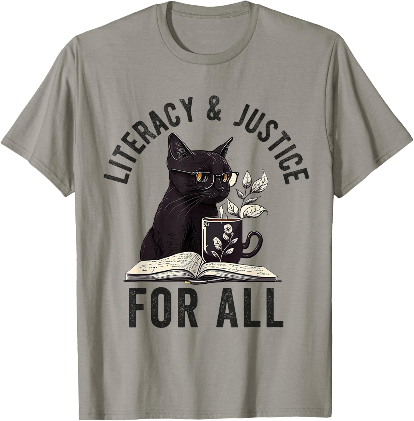 Literacy and Justice For All Read Banned Books Banning Books T-Shirt - T-Shirt | Sand