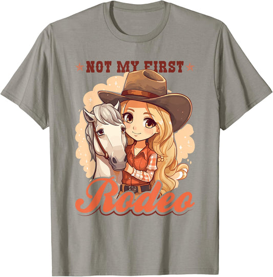 Not My First Rodeo, Country Rodeo Kids Girl Toddler Cowgirl T-Shirt - T-Shirt | Sand