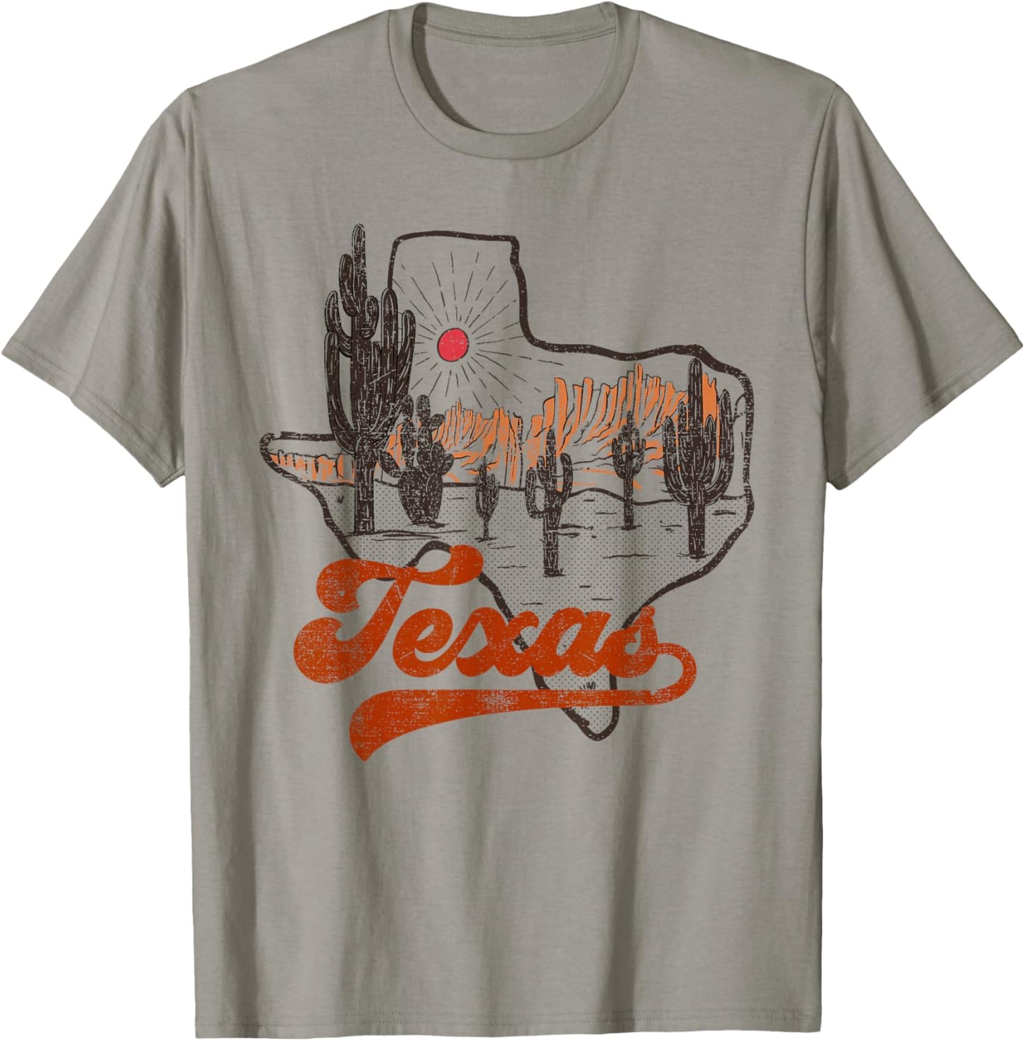 Retro Vintage Cactus Desert Western Country Texas Cowgirls T-Shirt - T-Shirt | Sand