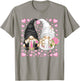 Cute Heart Pattern For Wedding Mr. Groom Mrs. Bride Gnome T-Shirt - T-Shirt | Sand