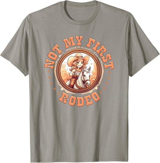Not My First Rodeo, Country Rodeo Kids Girl Toddler Cowgirl T-Shirt - T-Shirt | Sand