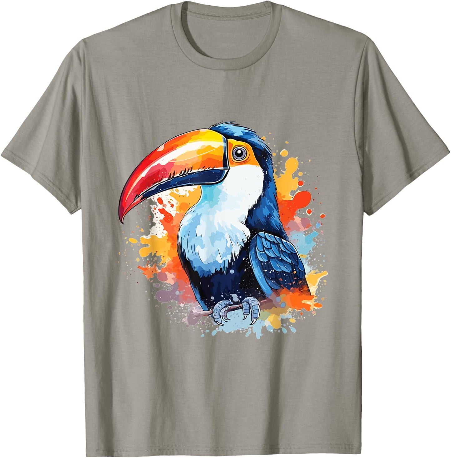 Toucan Watercolor Portrait T-Shirt - T-Shirt | Sand