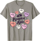Hospice Aide Nursing Groovy Medical Valentines Day Hearts T-Shirt - T-Shirt | Sand