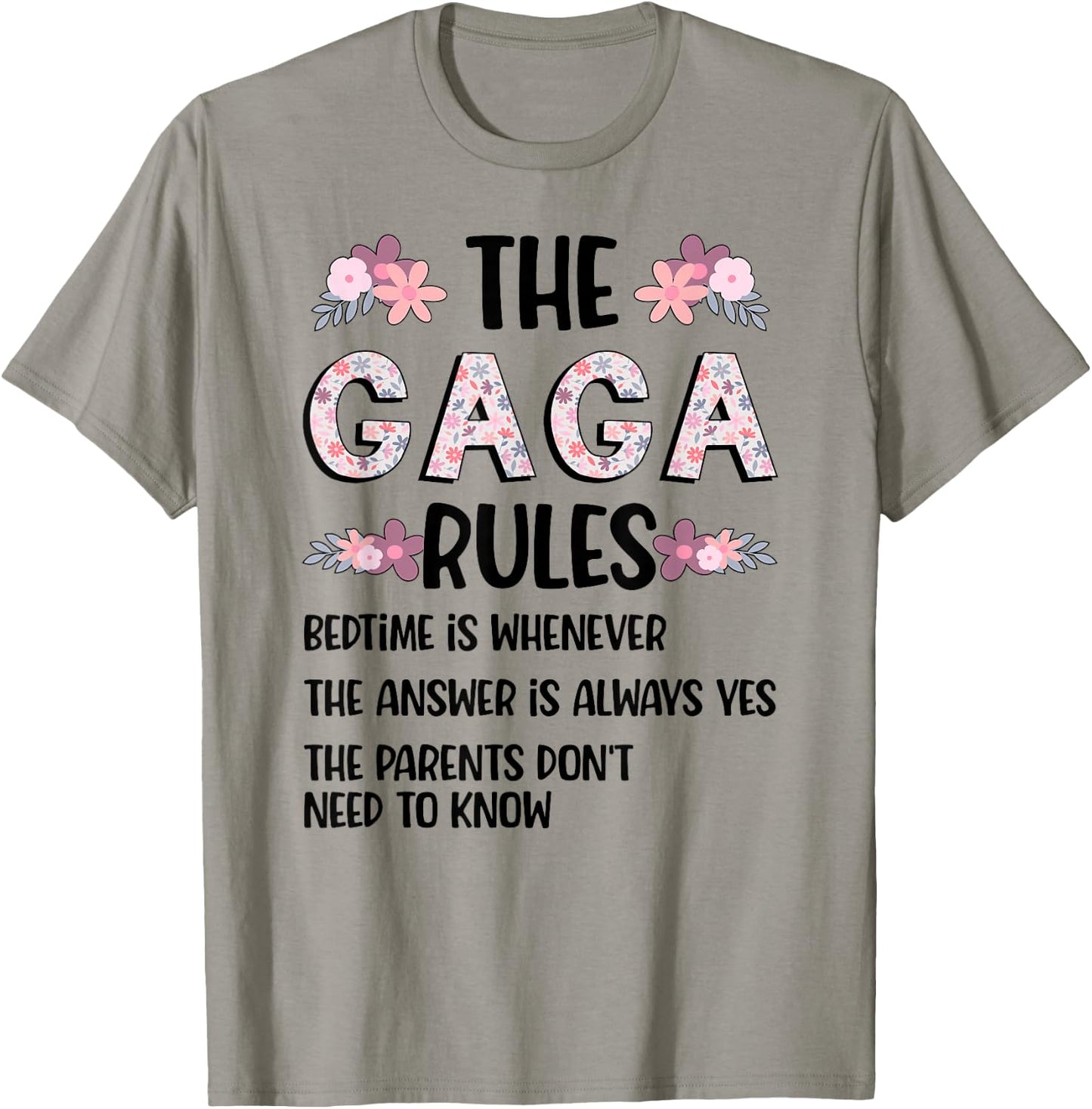 Gaga Grandma Rules Gaga Grandmother T-Shirt - T-Shirt | Sand