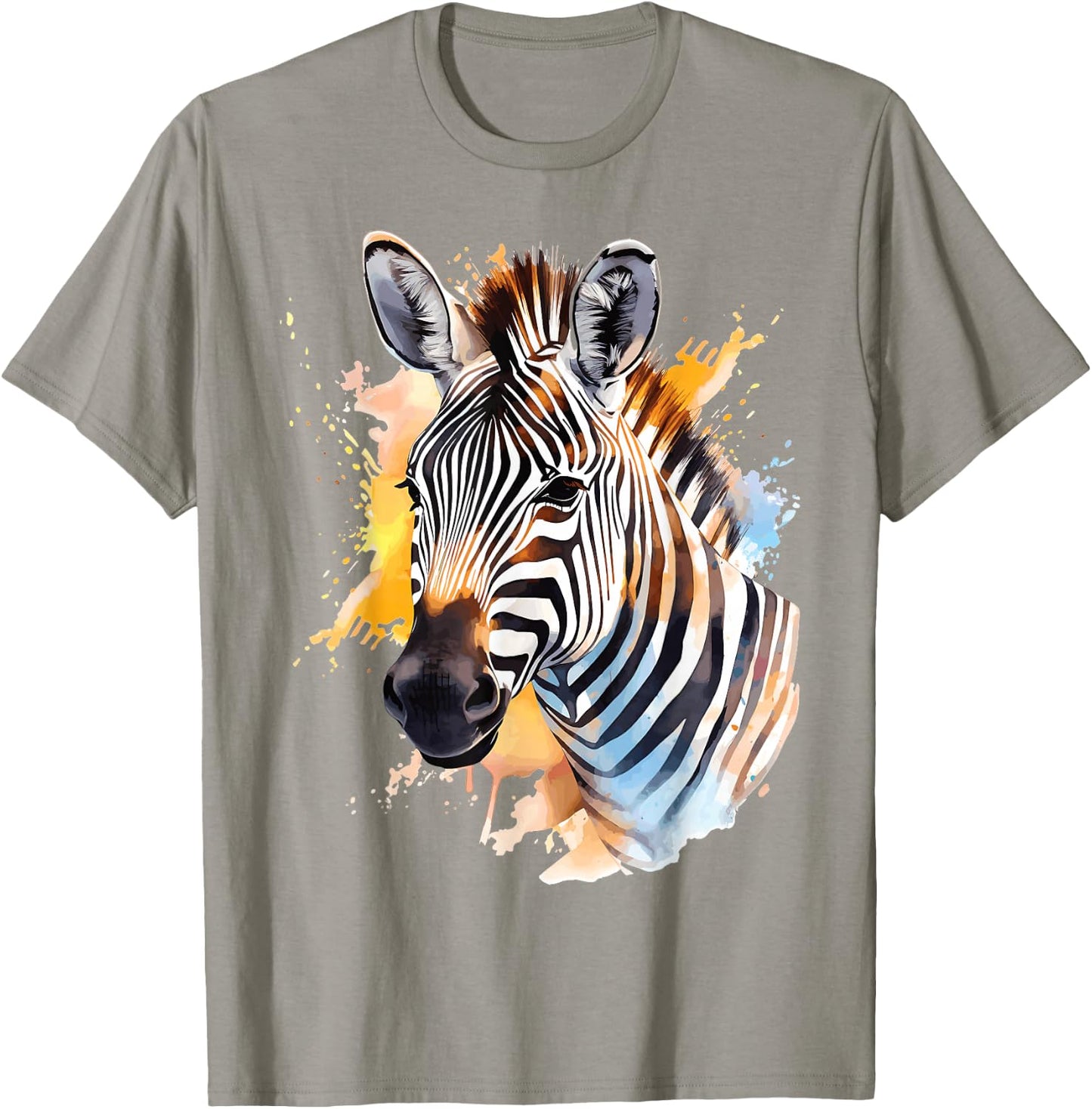 Cute Zebra Watercolor Art T-Shirt - T-Shirt | Sand