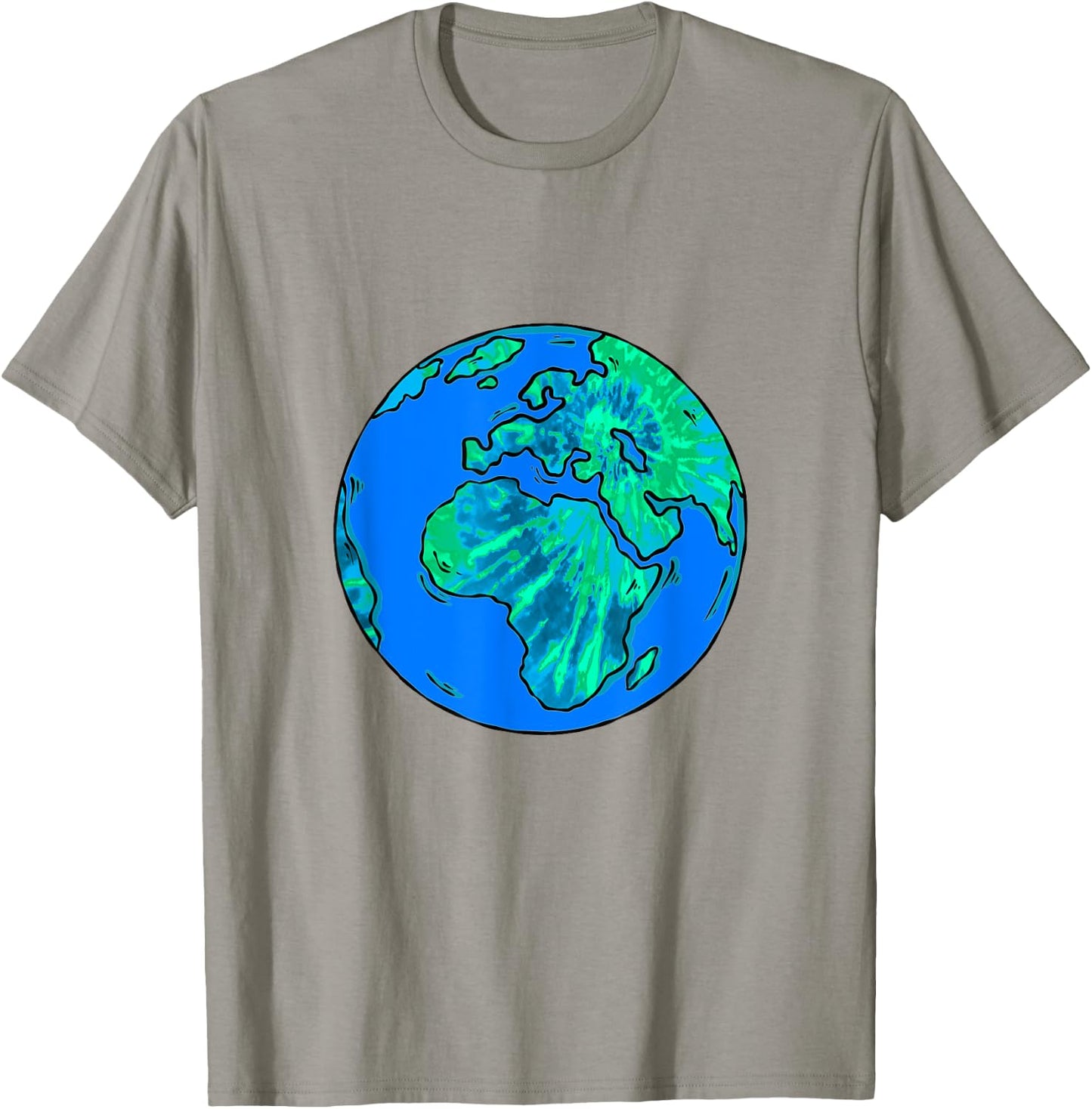Earth Day Tie Dye Planet Tie Dye Earth Day Tie Dye Globe T-Shirt - T-Shirt | Sand
