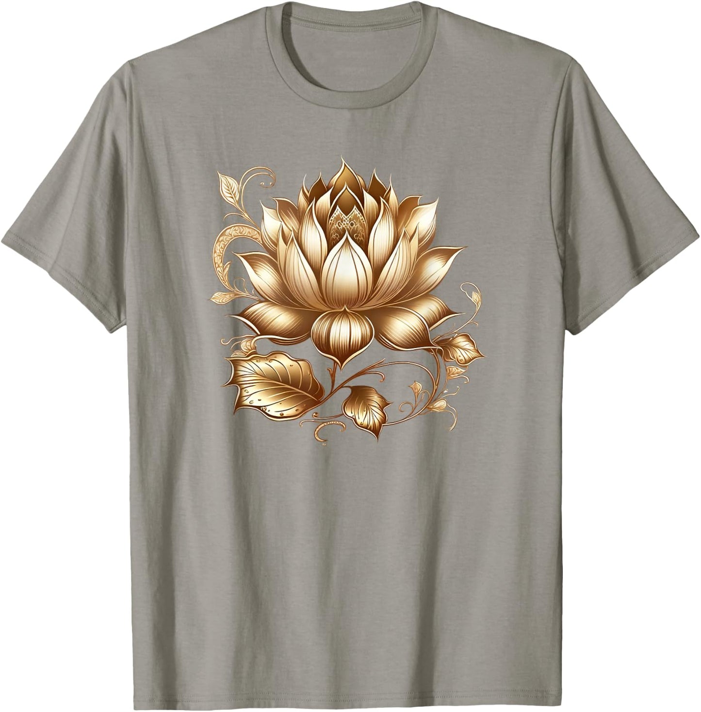 Lotus flower Buddhism spiritual symbol yoga namaste nature T-Shirt - T-Shirt | Sand