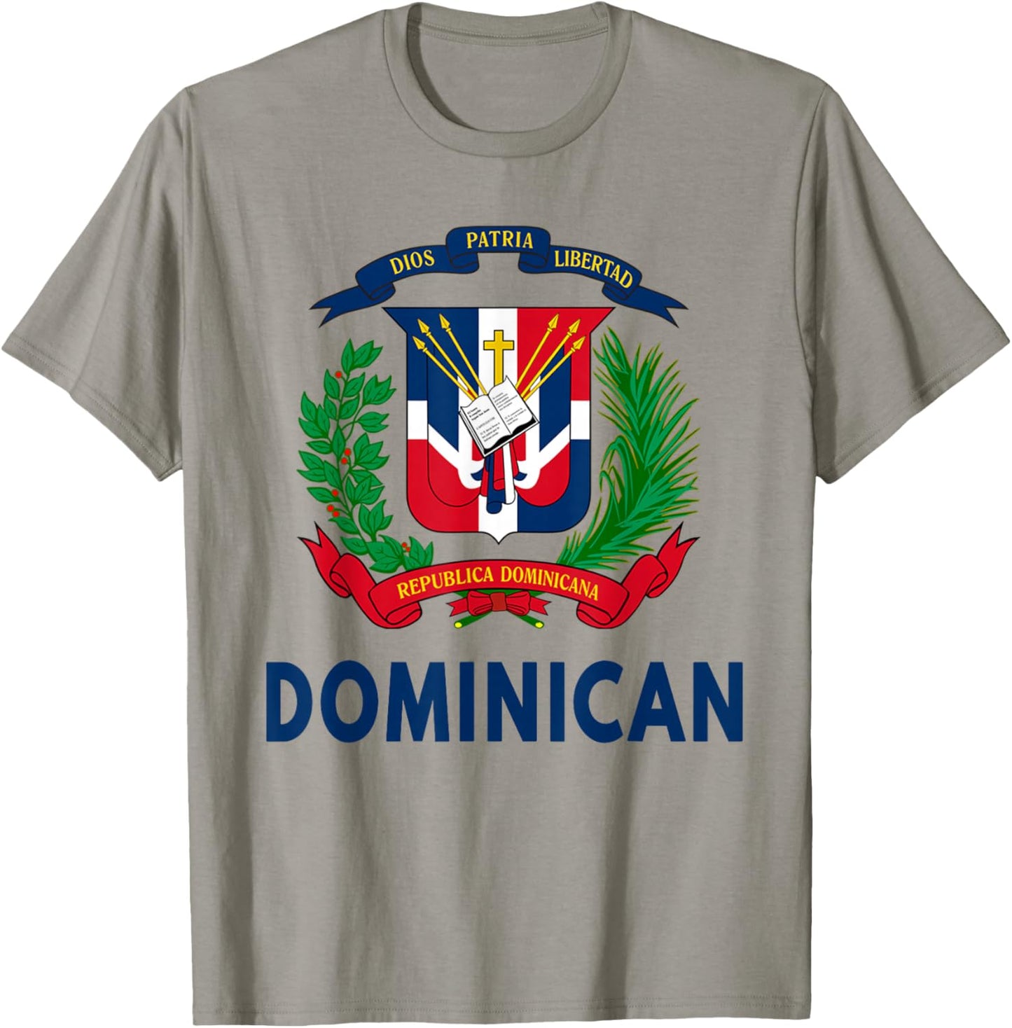 Coat of Arms Republica Dominicana & Dominican Flag Outfit T-Shirt - T-Shirt | Sand