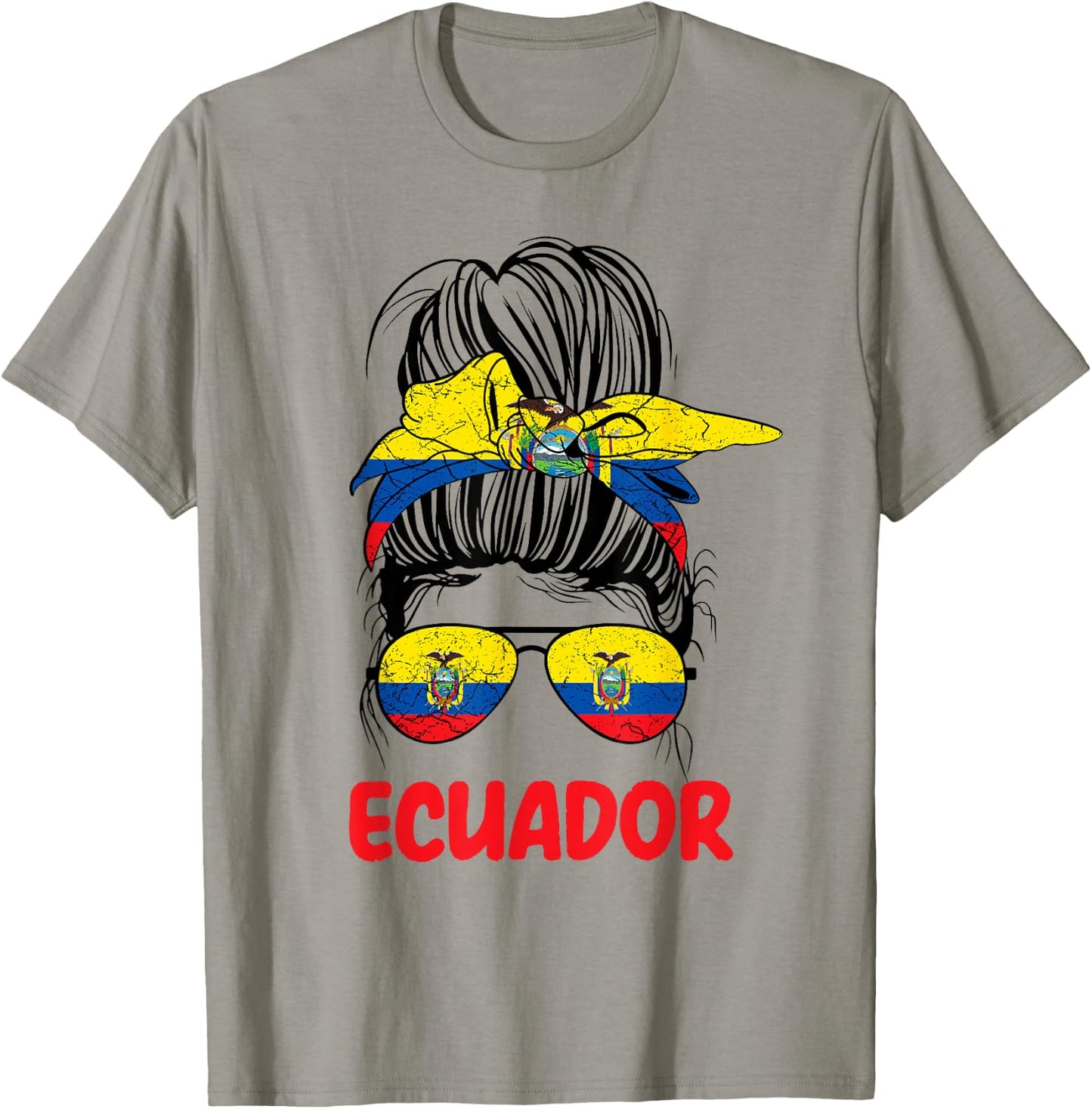 Ecuadorian Girl Ecuador Women Chica Ecuatoriana flag Pride T-Shirt - T-Shirt | Sand