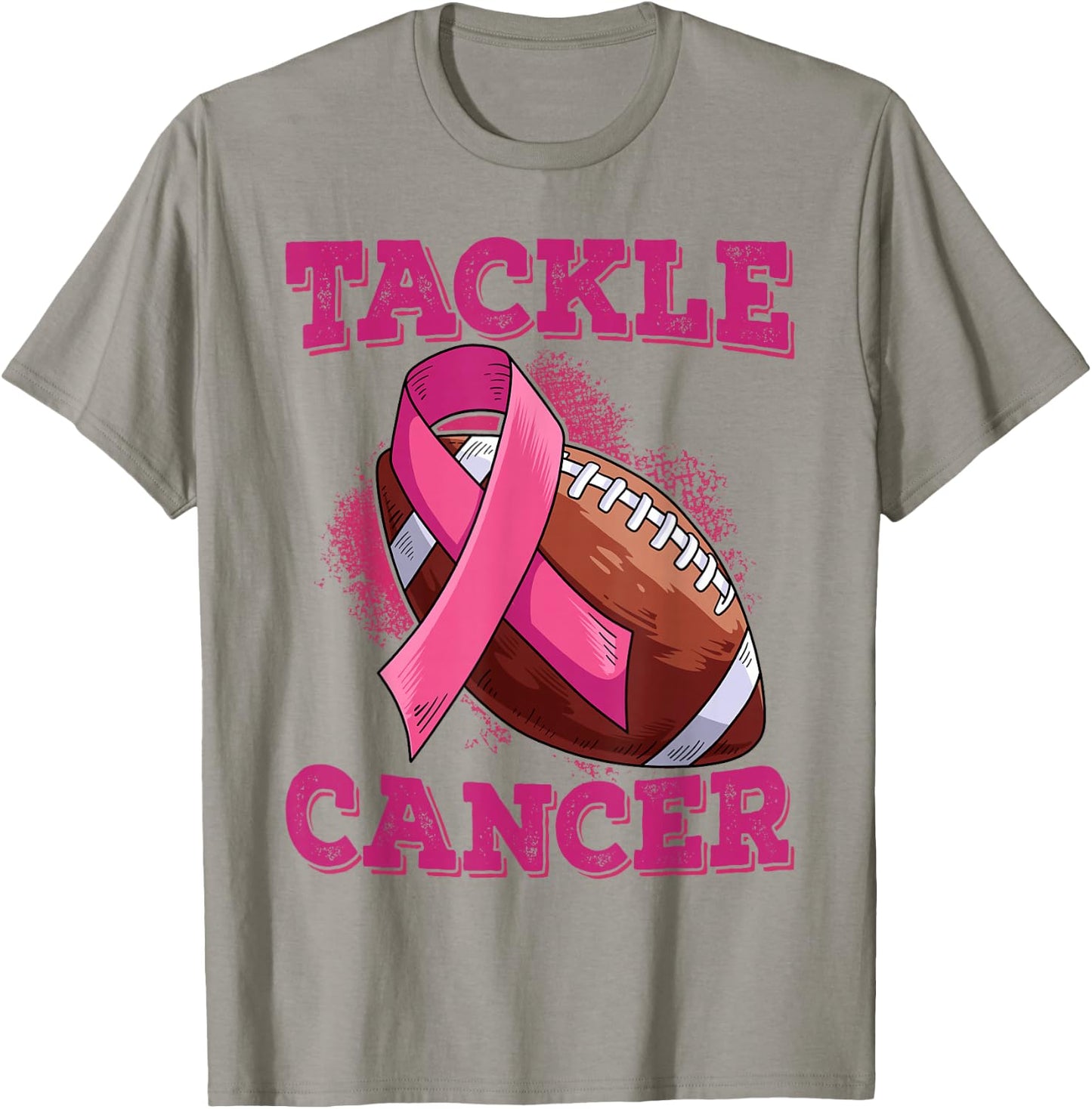 Tackle Breast Cancer T-Shirt - T-Shirt | Sand