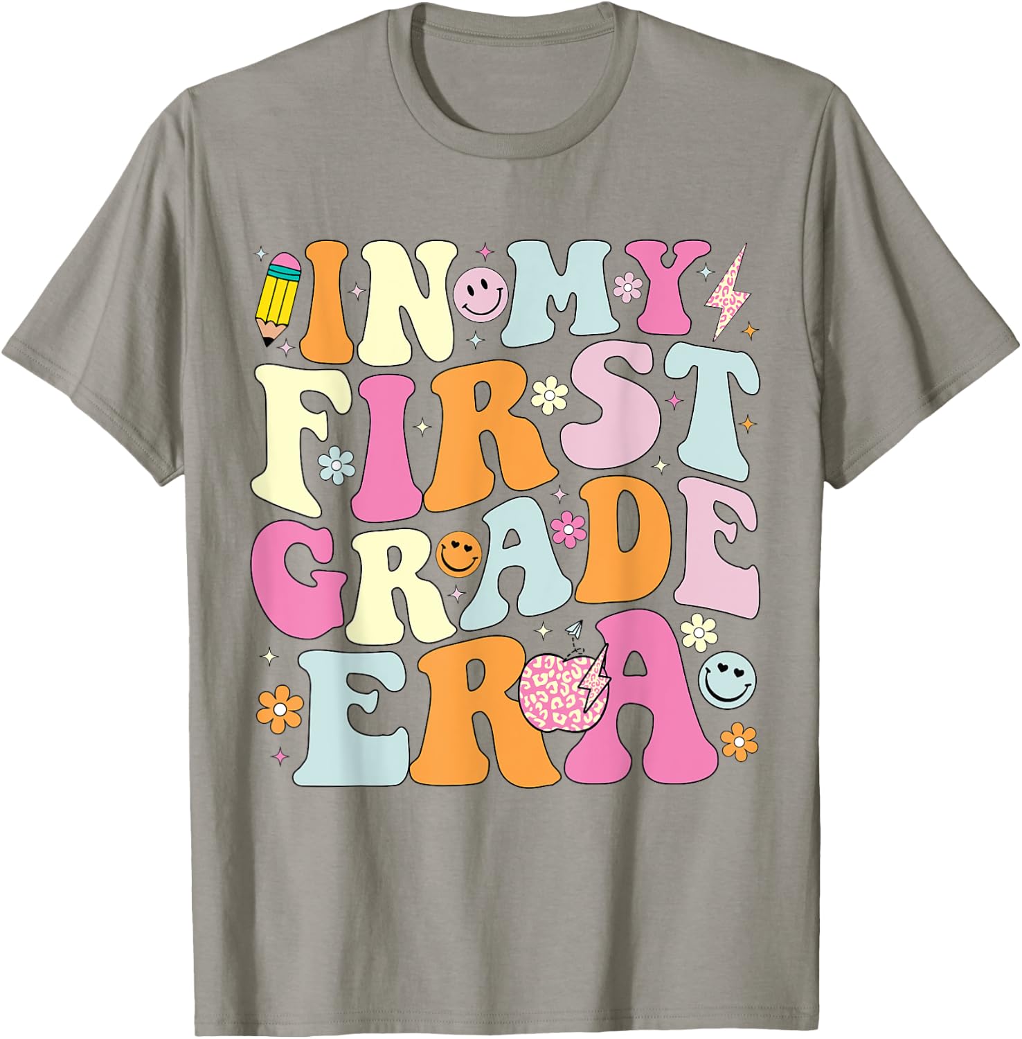 In My First Grade Era 1st Grade Girl Teacher Back to School T-Shirt - T-Shirt | Sand