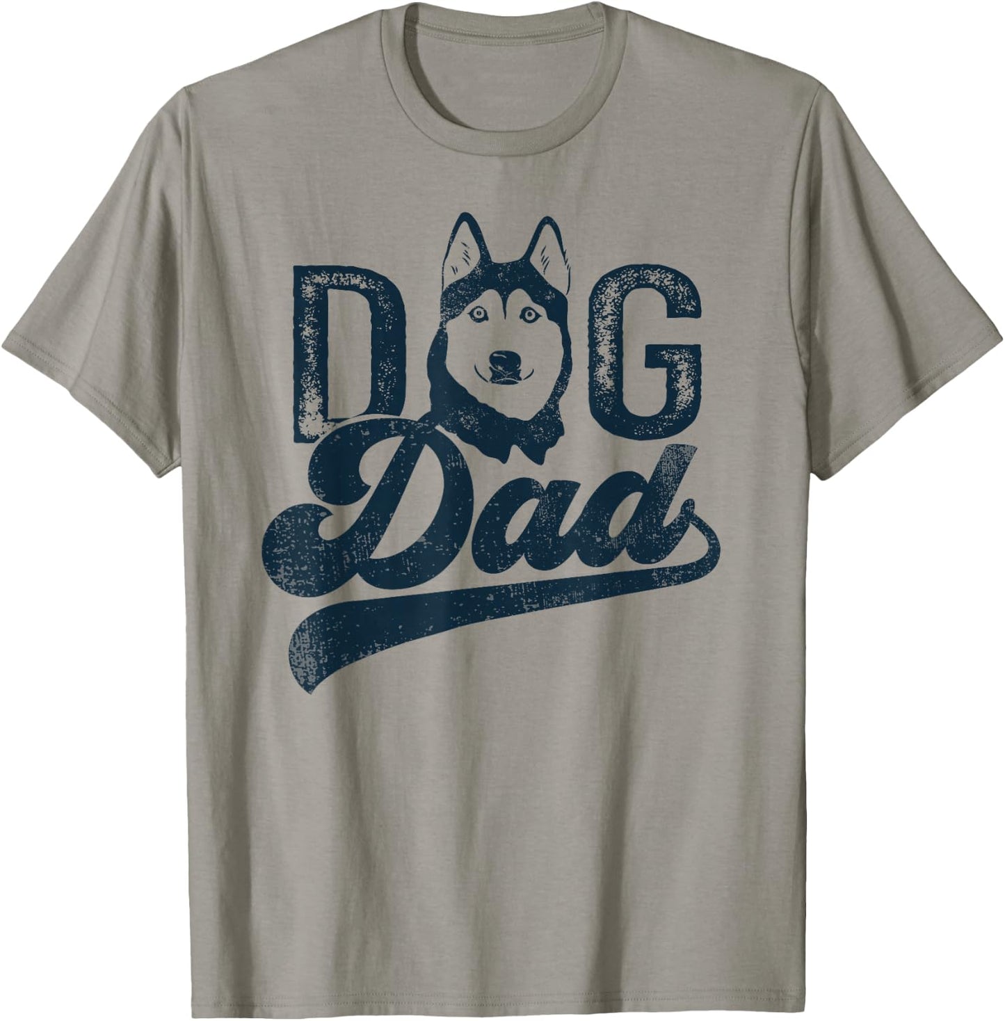 Husky Dog Dad Siberian Husky T-Shirt - T-Shirt | Sand