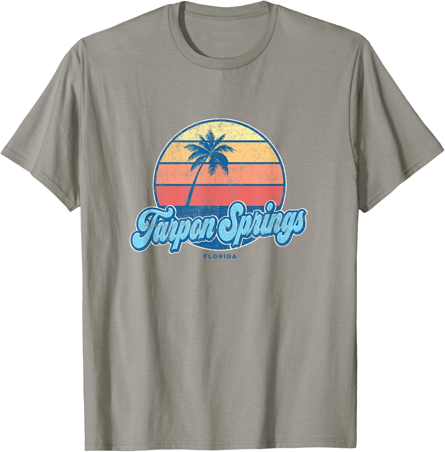 Vintage Tarpon Springs Florida FL Classic 70s Retro Surfer T-Shirt - T-Shirt | Sand