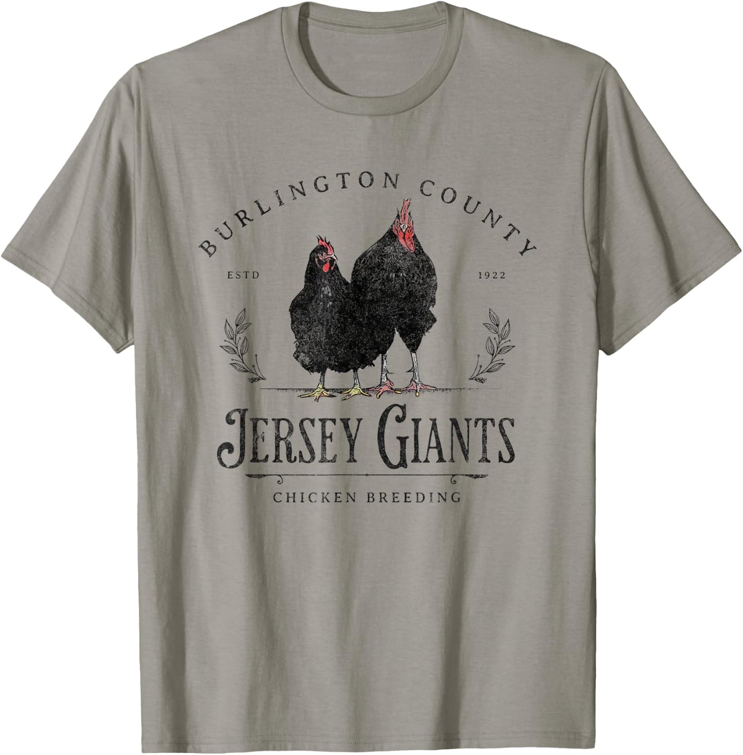 Jersey Giants Chicken Breeding Burlington County Farming T-Shirt - T-Shirt | Sand