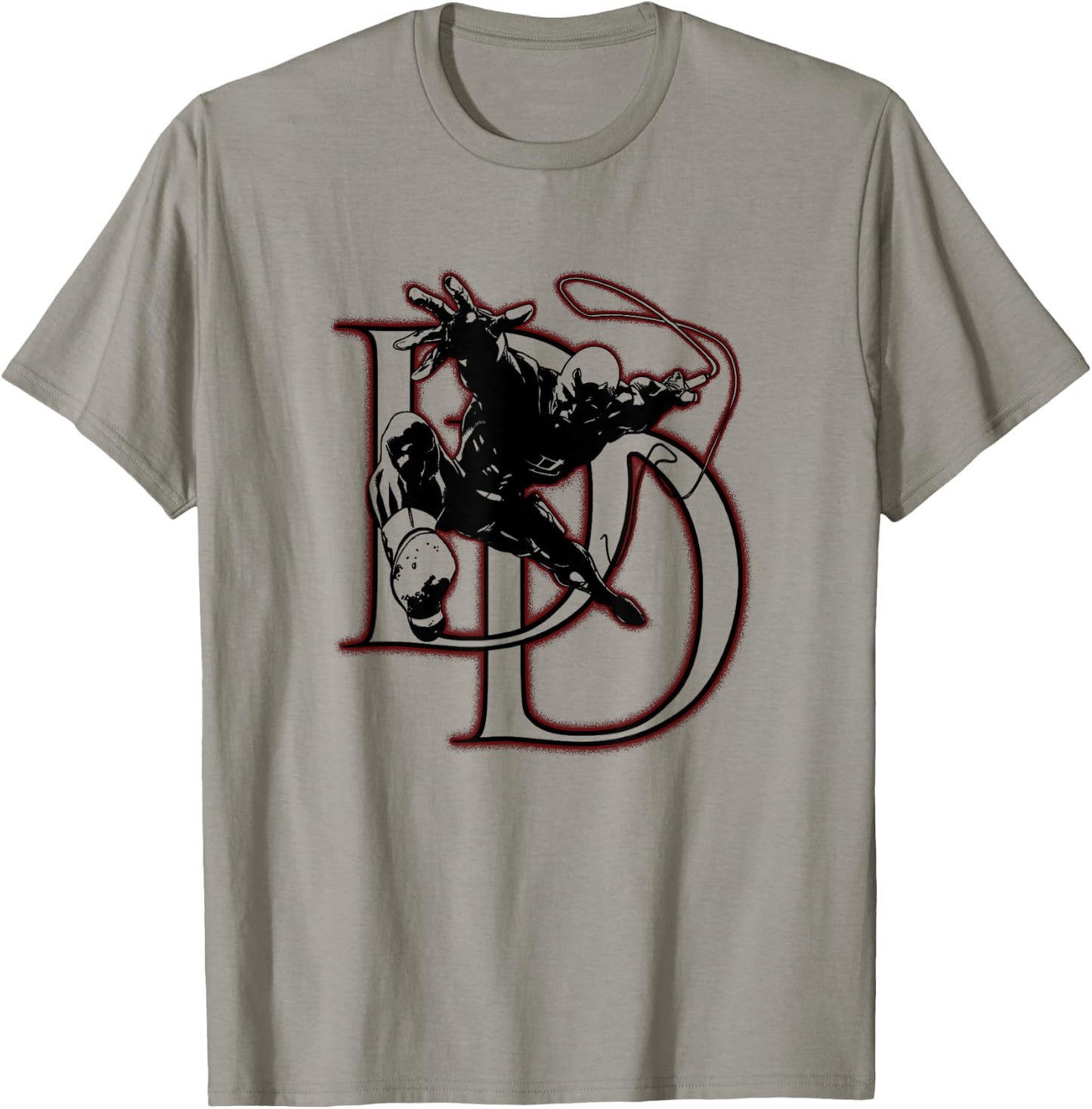 Marvel Comics Retro Classic Daredevil DD Silhouette T-Shirt - T-Shirt | Sand