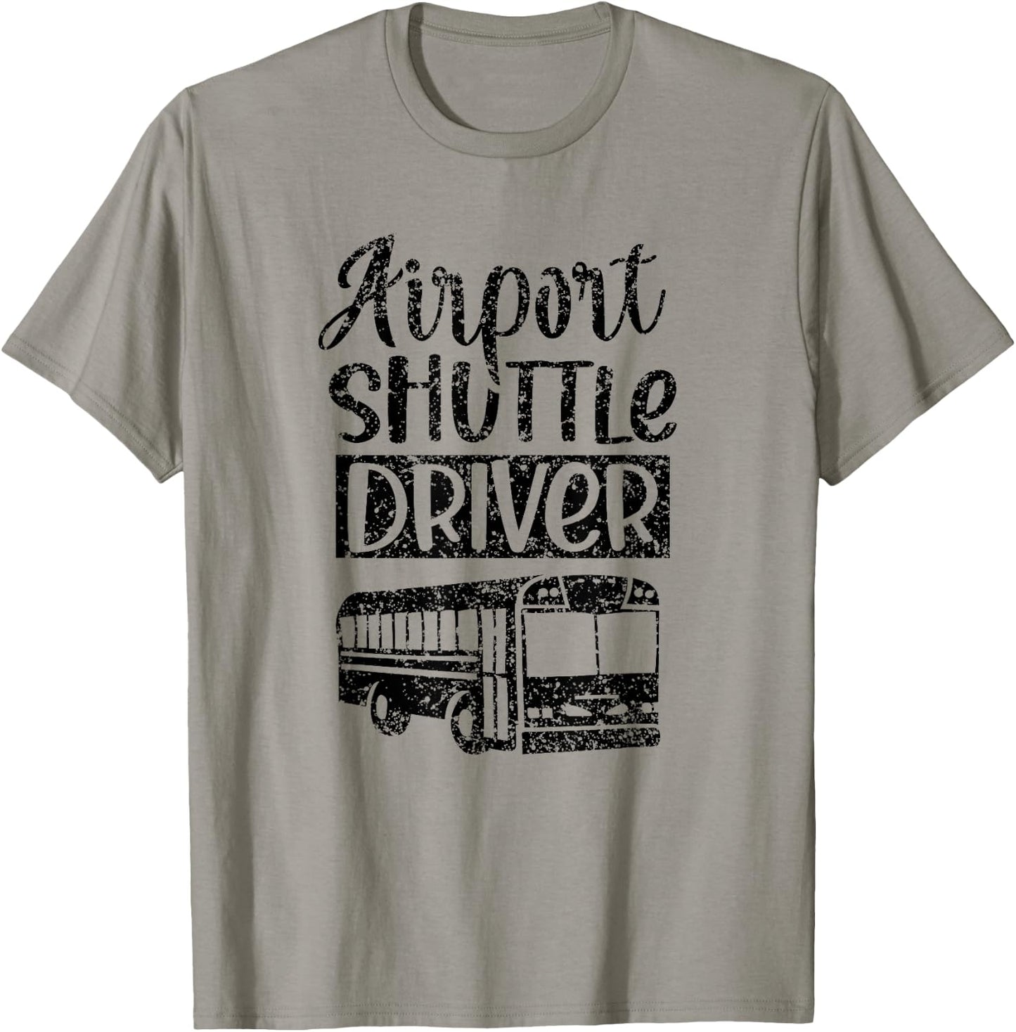 Airport Shuttle Driver Bus Service Driving T-Shirt - T-Shirt | Sand