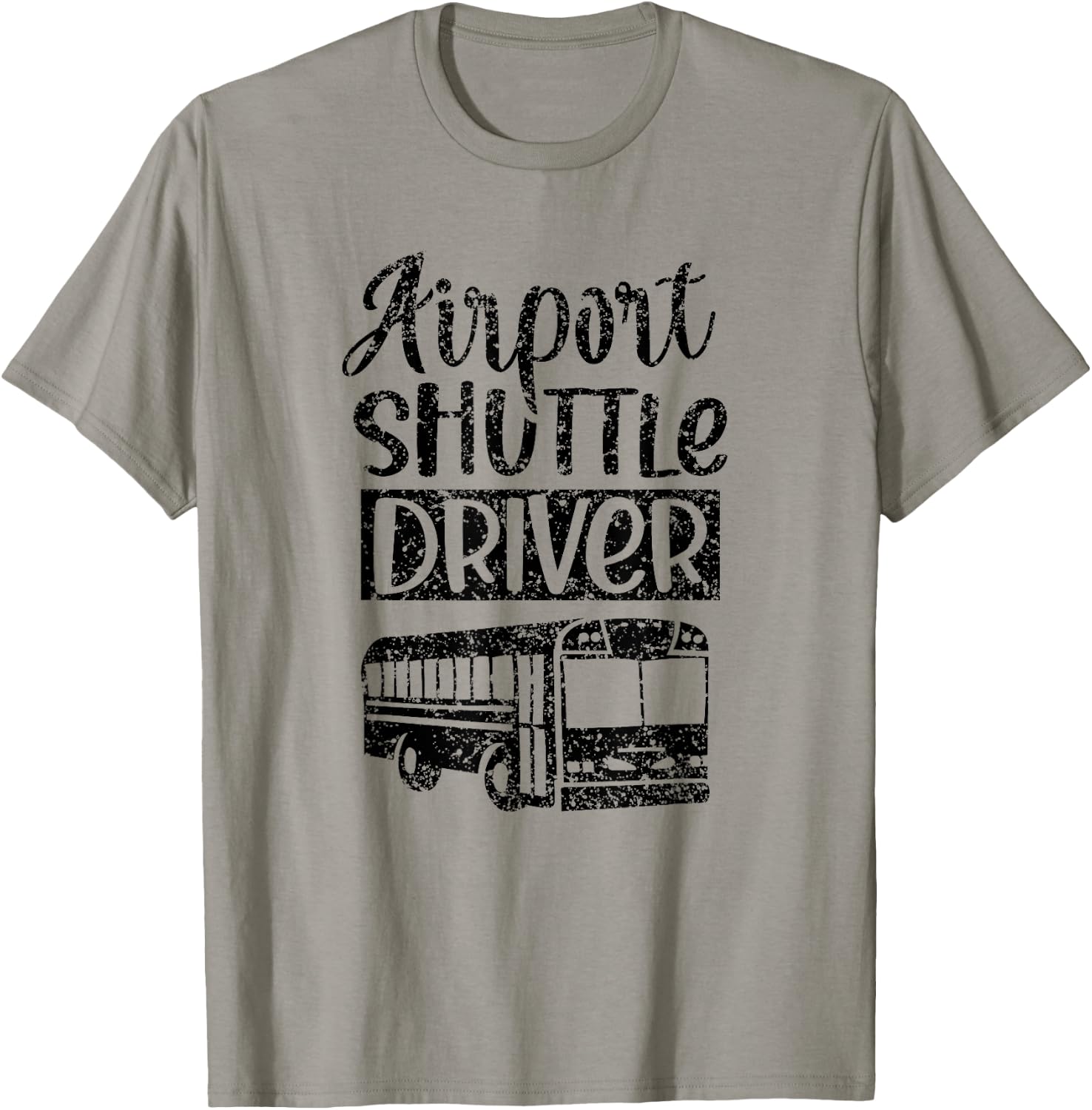 Airport Shuttle Driver Bus Service Driving T-Shirt - T-Shirt | Sand