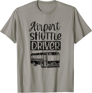 Airport Shuttle Driver Bus Service Driving T-Shirt - T-Shirt | Sand