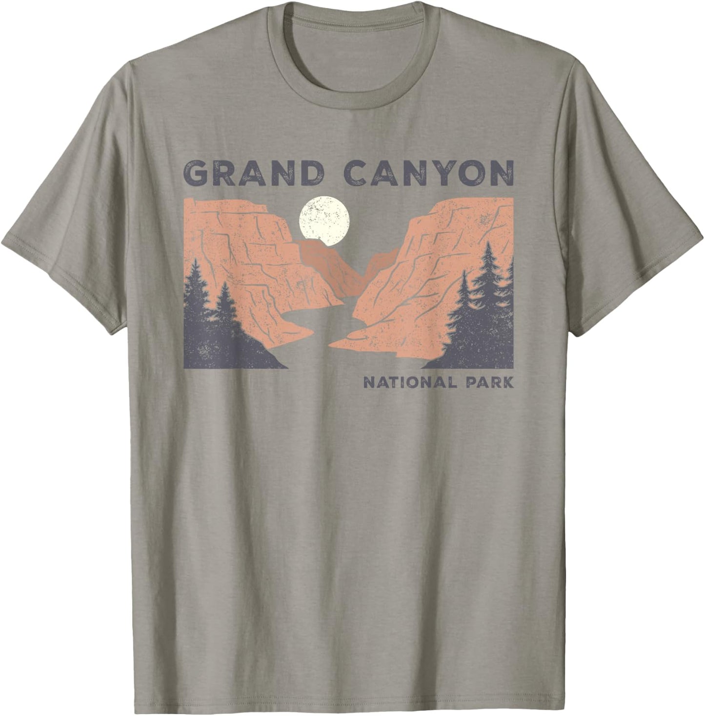 Hiked Grand Canyon National Park Arizona Vintage Men T-Shirt - T-Shirt | Sand