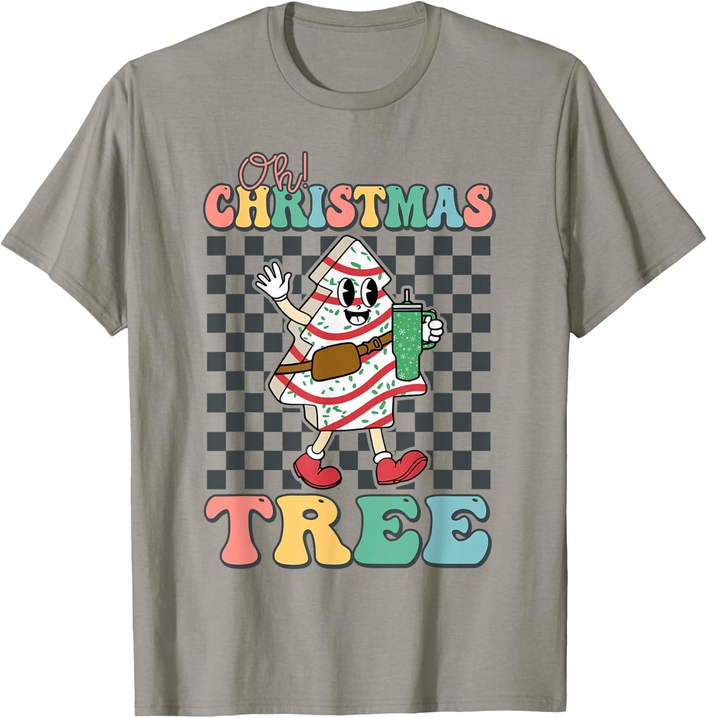 Oh Christmas Tree Cakes Debbie Becky Jen Cake Lovers Xmas T-Shirt - T-Shirt | Sand