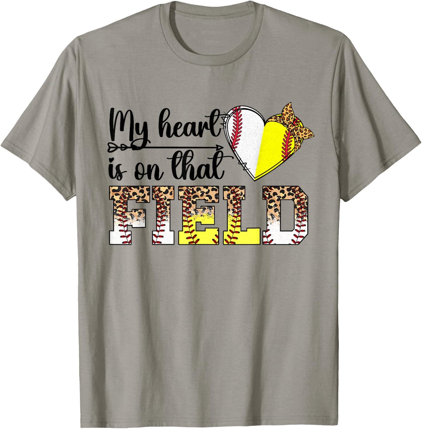 On That Field Proud Baseball Softball Grandma T-Shirt - T-Shirt | Sand