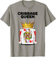 Cribbage Shirts | Cribbage Queen | Women's Cribbage T-Shirt - T-Shirt | Sand