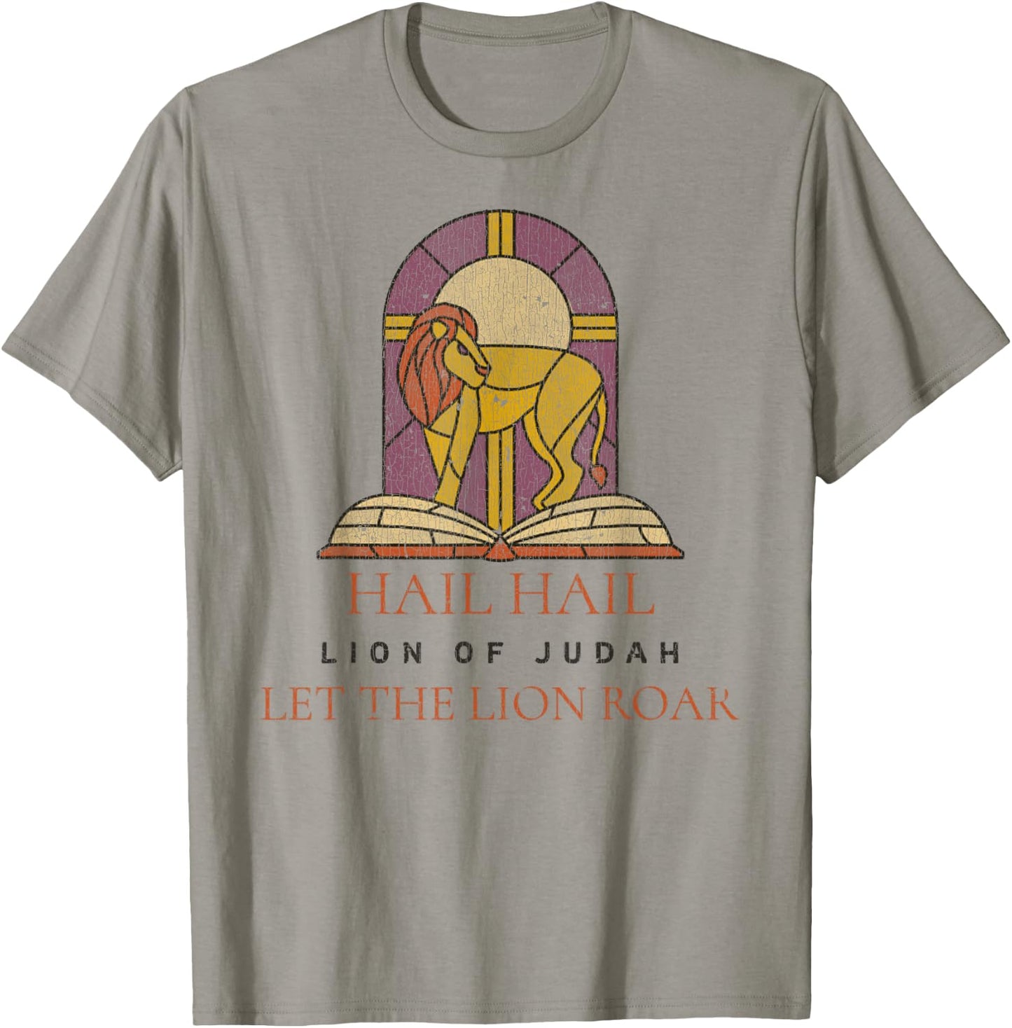 Hail Hail Lion Of Judah Let The Lion Roar Lyrics Jesus T-Shirt - T-Shirt | Sand