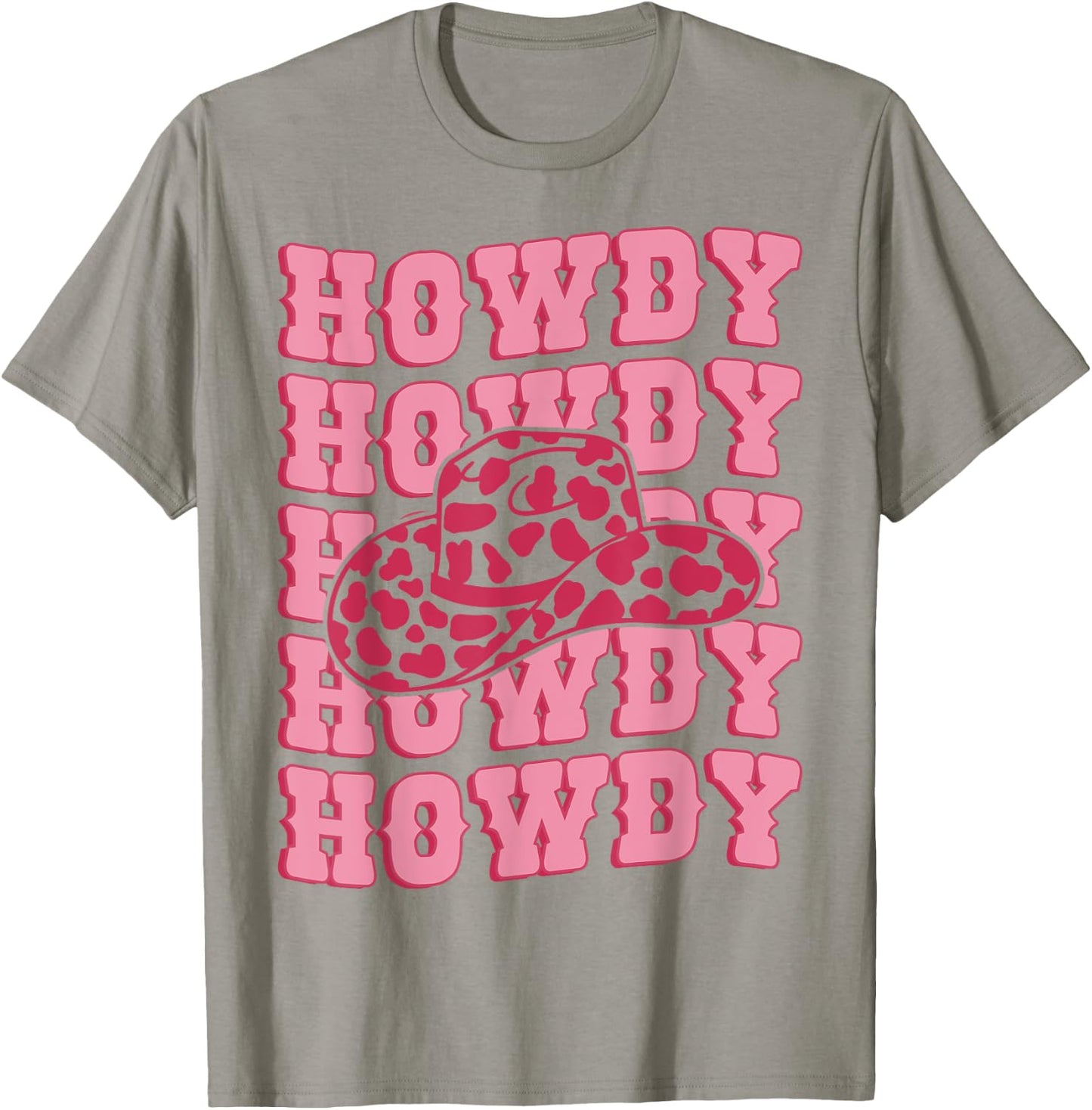 Vintage Pink Howdy Rodeo Western Country Southern Cowgirl T-Shirt - T-Shirt | Sand