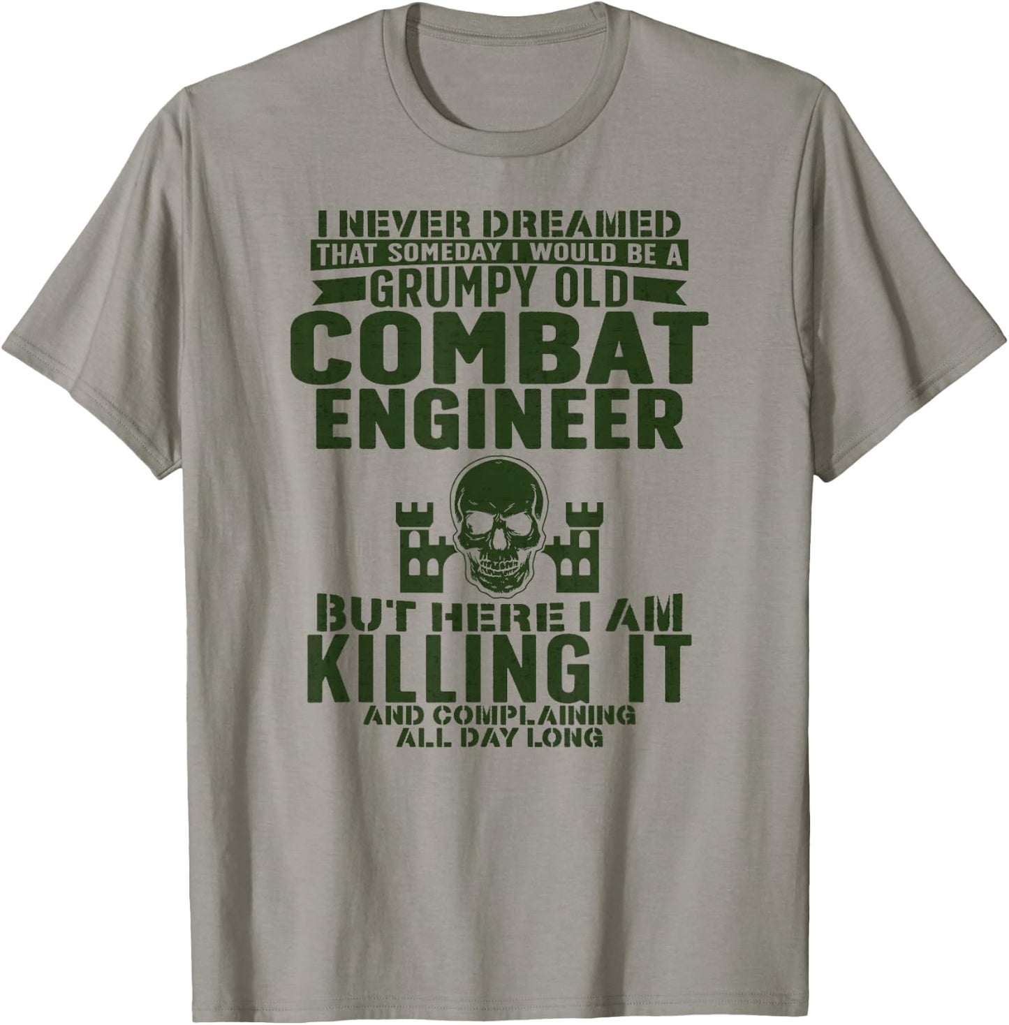 Grumpy Old Combat Engineer Combat Engineering T-Shirt - T-Shirt | Sand