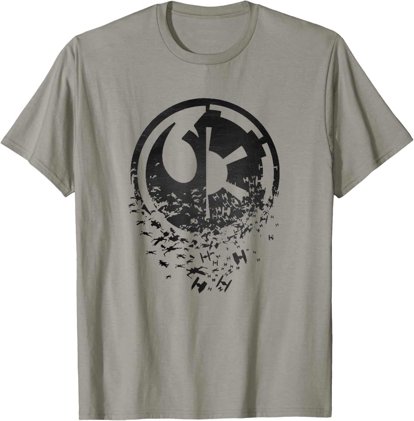Star Wars Classic Rebel Alliance & Galactic Empire Split T-Shirt - T-Shirt | Sand