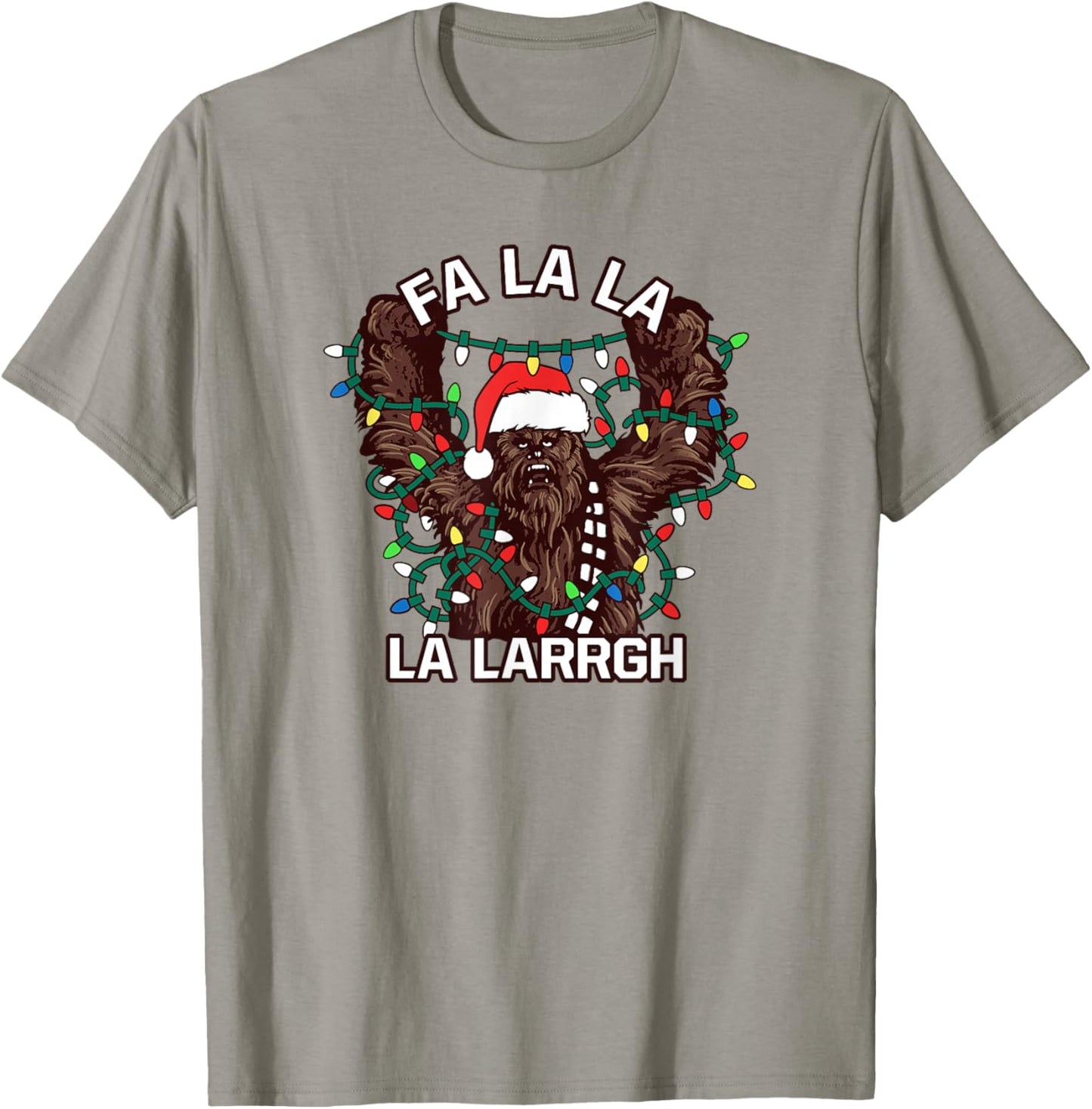 Star Wars Christmas Lights Chewbacca Life Day T-Shirt - T-Shirt | Sand